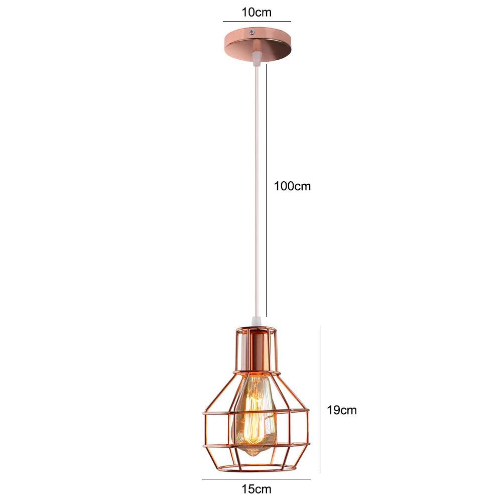 1/3 heads Modern Pendant Light Industrial Vintage Retro Loft  Hanging Lamp for Living Room Bedroom Kitchen Ceiling Chandelier