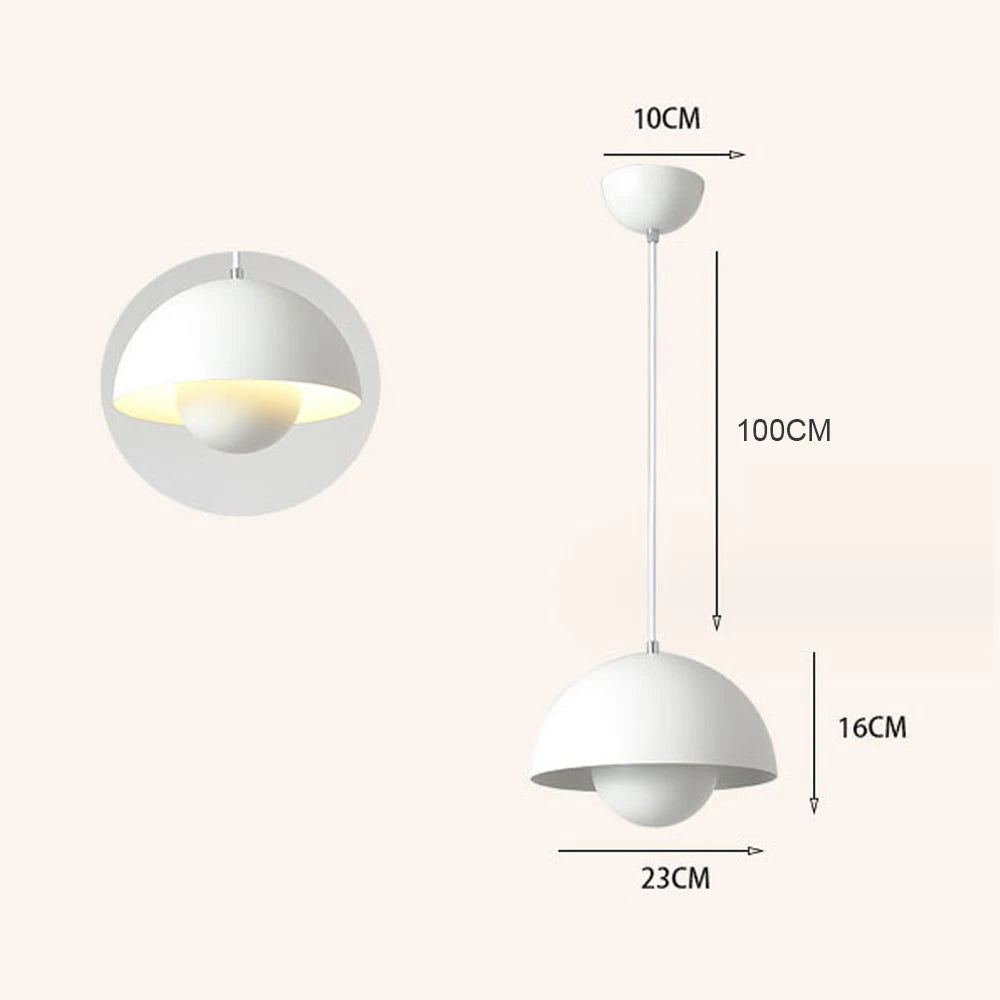 Semicircular E27 Pendant Lights Modern Hanging Lamp Nordic Droplight Chandeliers for Home Bedroom Restaurant Indoor Lighting