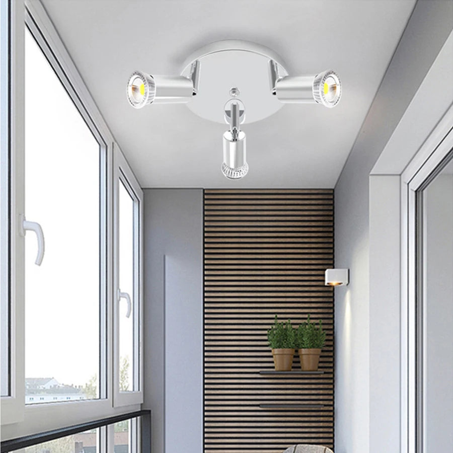 e27 3-Lights Chandelier Rotatable Adjustable Ceiling Light for Living room Dining room Kitchen Ceiling Lamp Black&White&Silver