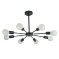 Modern Flush Mount Ceiling Light Metal Art Industrial Living Room Ceiling Lamp Multiple Lights Sputnik Painted Finish Chandelier