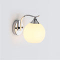 Modern Wall Sconce Mid Century Industrial Matte Globe Glass Lamp shade Wall Light Fixture for Loft Bedroom Porch Vanity Light