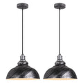 2pcs/lot American Loft Iron Pendant Lights Dining Room Store Cafe Pendant Lamp Cover Industrial Retro Kitchen Hanging Lamp Decor
