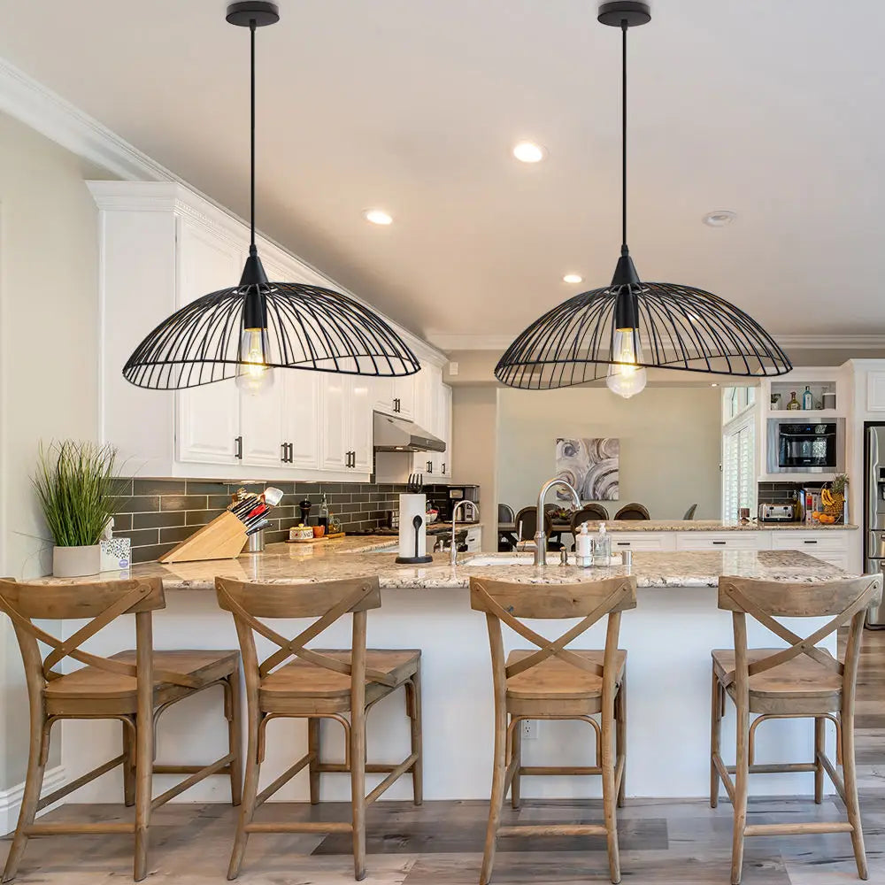 Creative Linar Hat Pendant Lamp Minimalist Modern Dining Room Bedroom Pendant Light Industrial Chandelier Art Decor Hanging Lamp