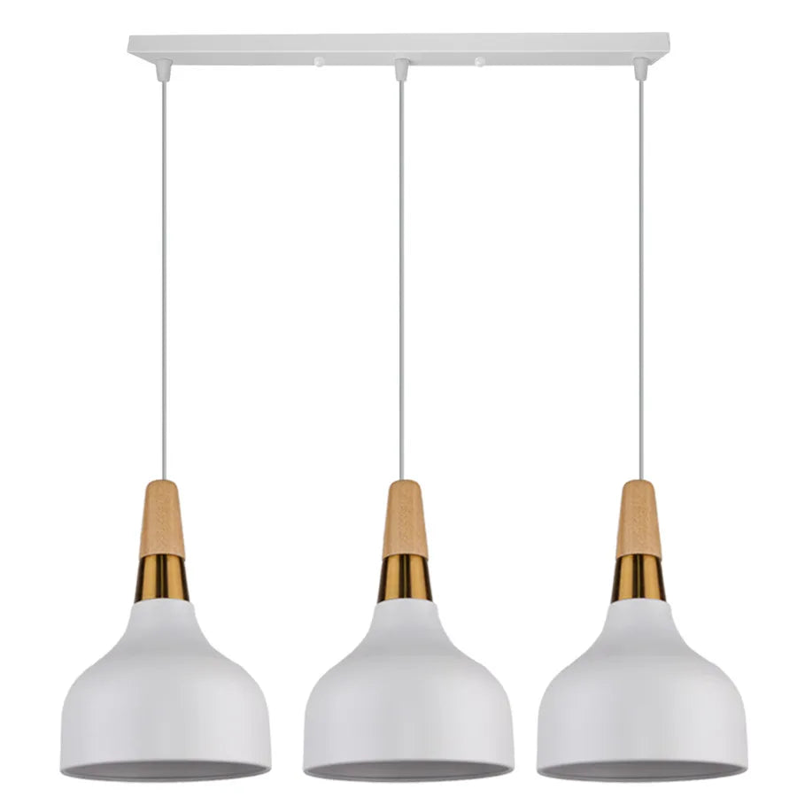 Solid Industrial Modern Metal Pendant Lights 3-Heads Pendant Lamp Nordic Loft Kitchen Lamp Room Restaurant Lighting Fixture