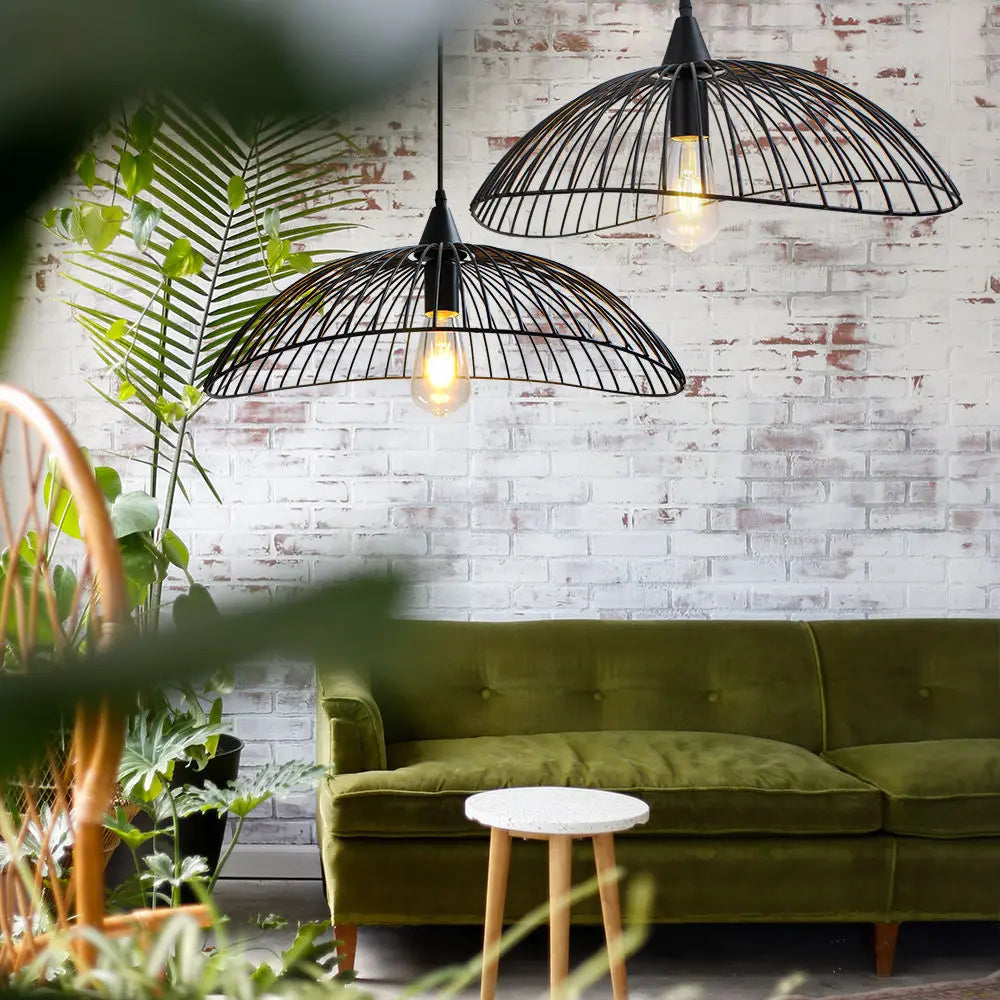 Creative Linar Hat Pendant Lamp Minimalist Modern Dining Room Bedroom Pendant Light Industrial Chandelier Art Decor Hanging Lamp