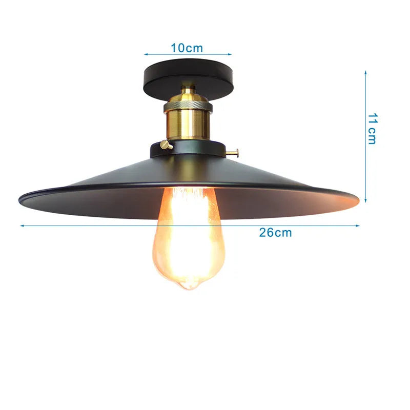 Industrial Ceiling Lamp Vintage Chandelier Retro Attic Interior Lighting American Country Restaurant Bedroom Lights Fixture