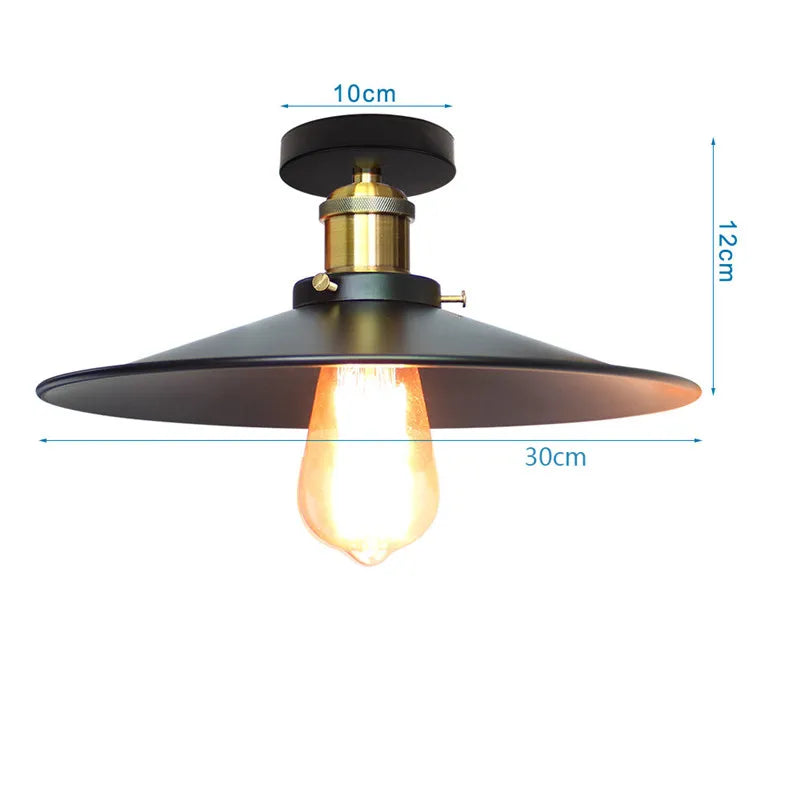 Industrial Ceiling Lamp Vintage Chandelier Retro Attic Interior Lighting American Country Restaurant Bedroom Lights Fixture