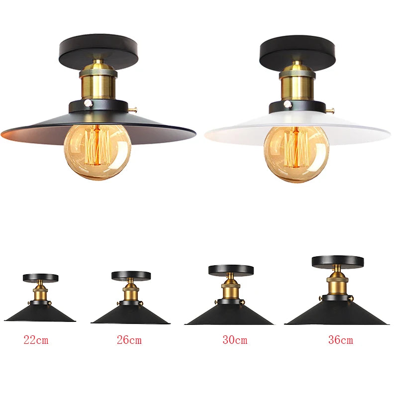Industrial Ceiling Lamp Vintage Chandelier Retro Attic Interior Lighting American Country Restaurant Bedroom Lights Fixture