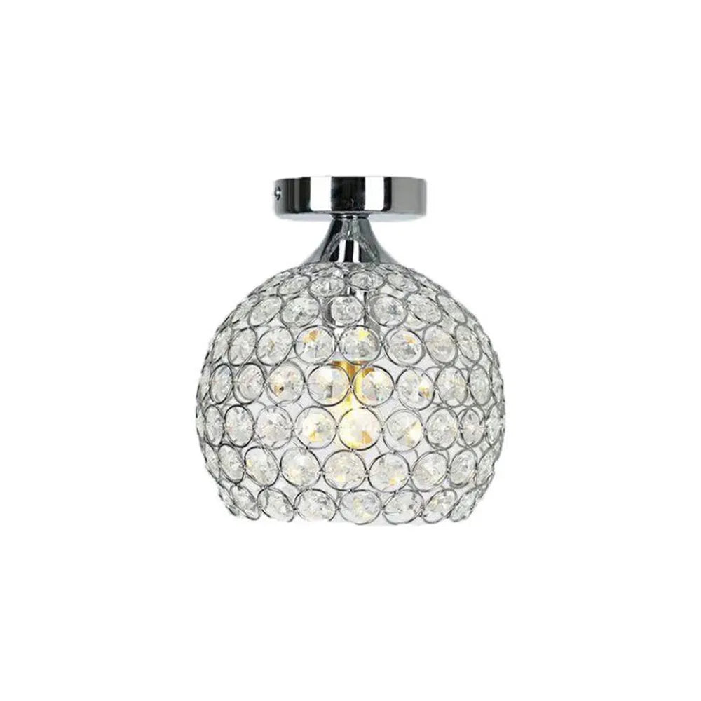 Modern Crystal Ceiling Lights Diamond Shape Ceiling Lamp for Home Decoration Balcony Porch Corridor Lighting Fixture e27