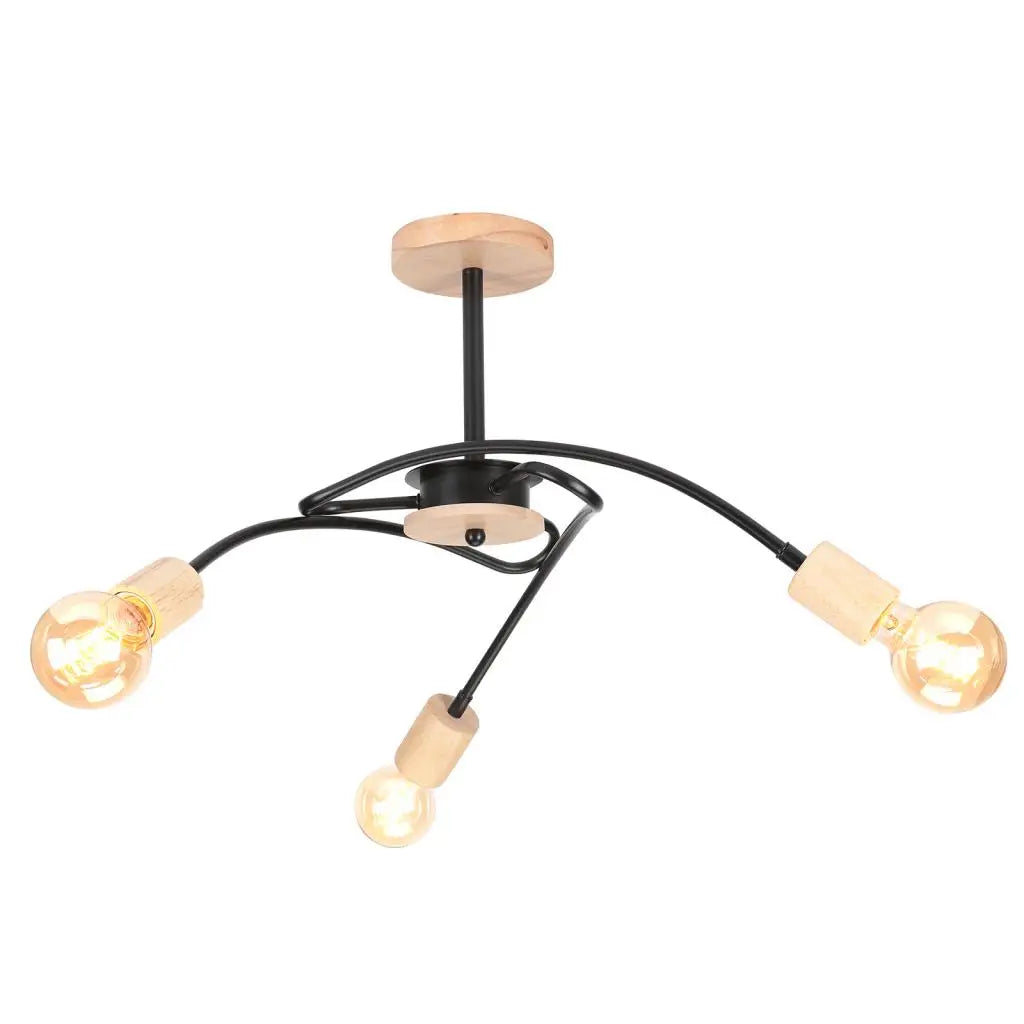 Modern Sputnik Chandelier Industrial Ceiling Light 3 Lights Ceiling Lamp Bedroom Living Room Kitchen Home Decor Lighting Fixture