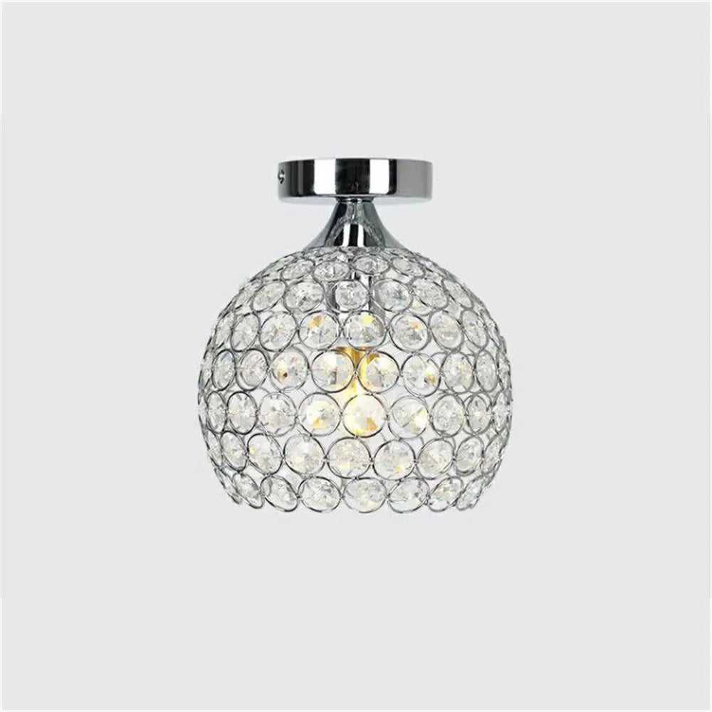 Modern Crystal Ceiling Lights Diamond Shape Ceiling Lamp for Home Decoration Balcony Porch Corridor Lighting Fixture e27