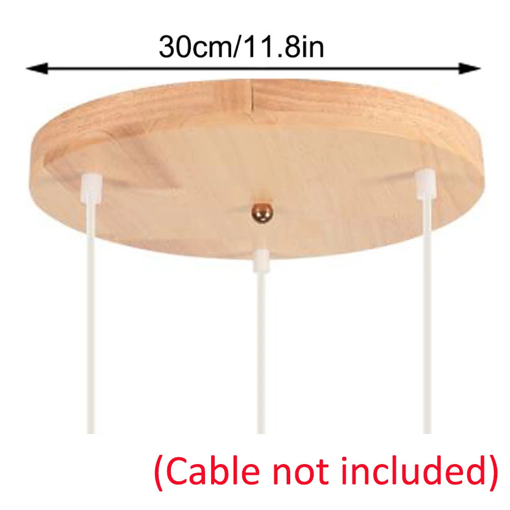 Ceiling Plate Accessories DIY 3 Holes Light Fittings Round Ceiling Plate Base Chandelier Pendant Lamp Disc Base Ceiling Canopy
