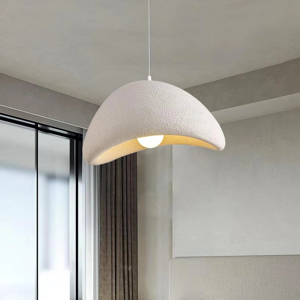 Japanese Wabi Sabi Chandelier Modern Minimalist Dining Living Room Pendant Light Shade Nordic Bedroom E27 Hanging Lamp Fixture