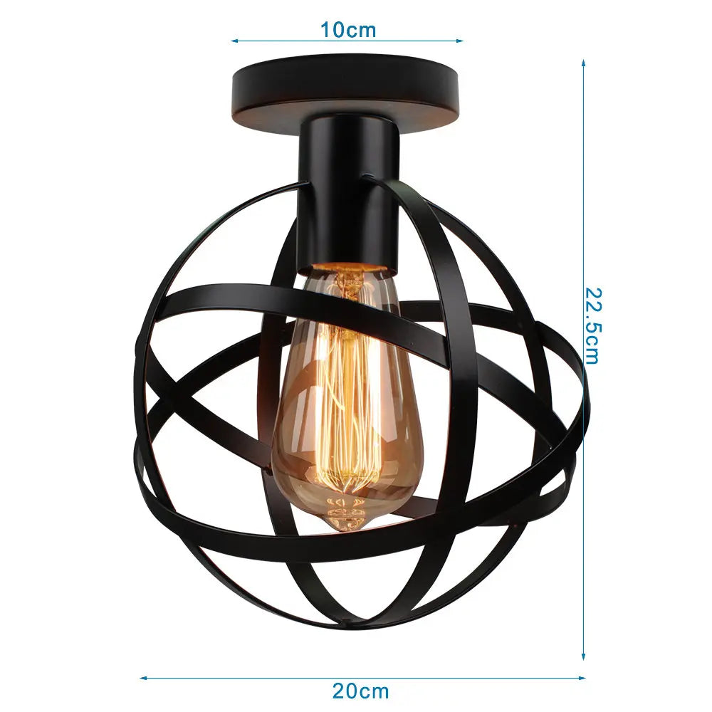 1/3 Heads Industrial Iron Pendant Light Vintage Retro Loft Hanging Lamp E27 Chandelier for Dining Room Bedroom Decor Lighting