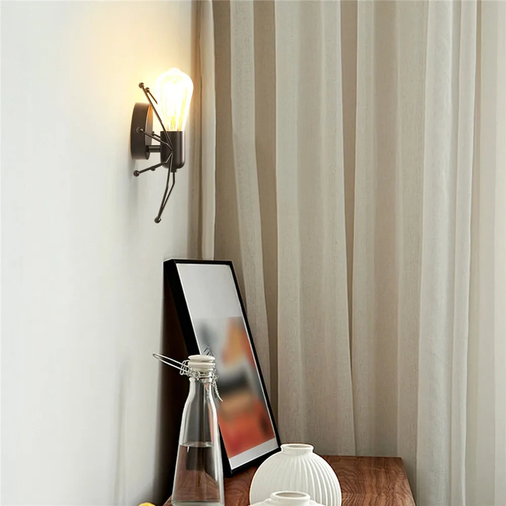 Modern Led Wall Lamps American Creative Wall Lights Metal Spider Sconce Home Decoration Salon Children Room Bedroom Luminaria