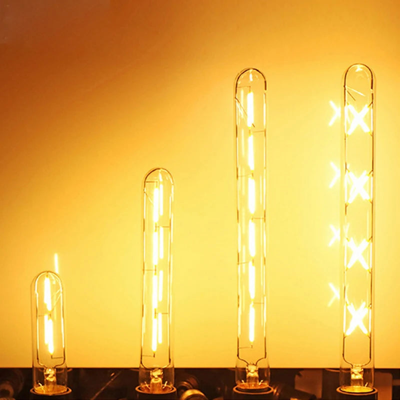 T185 T225 T300 LED Vintage Edison Light LED Bulb E27 2W 3W 4W 5W 6W 7W 8W 220V Long Retro Flame Light Home Decoration