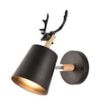 Creative Modern Wall Lamp Simple Deer Art Decor Wall Lamp Iron E27 Base Steering Head Nordic Style Sconce for Bedroom Study Room