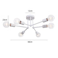 Modern Led Sputnik Ceiling Chandelier Industrial Iron Ceiling Lamp Nordic Minimalist Lights Living Room Home Lighting Decor LED