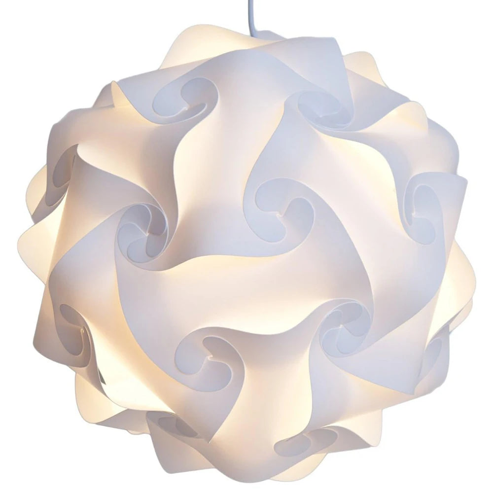 Modern Creative IQ DIY Puzzle Lampshade Lamp Nordic Pendant Light Shade Ceiling Hanging Lighting Fixture Home Decoration E27