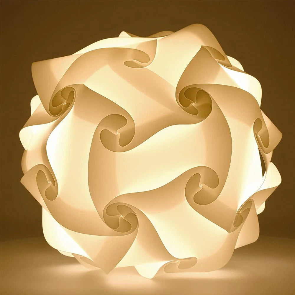 Modern Creative IQ DIY Puzzle Lampshade Lamp Nordic Pendant Light Shade Ceiling Hanging Lighting Fixture Home Decoration E27