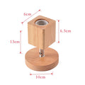 Nordic Wood Art Ceiling Light 360 Rotation Wall Lamp for Living Room Clothing Store Hall Balcony Chandelier Home Lights Holder