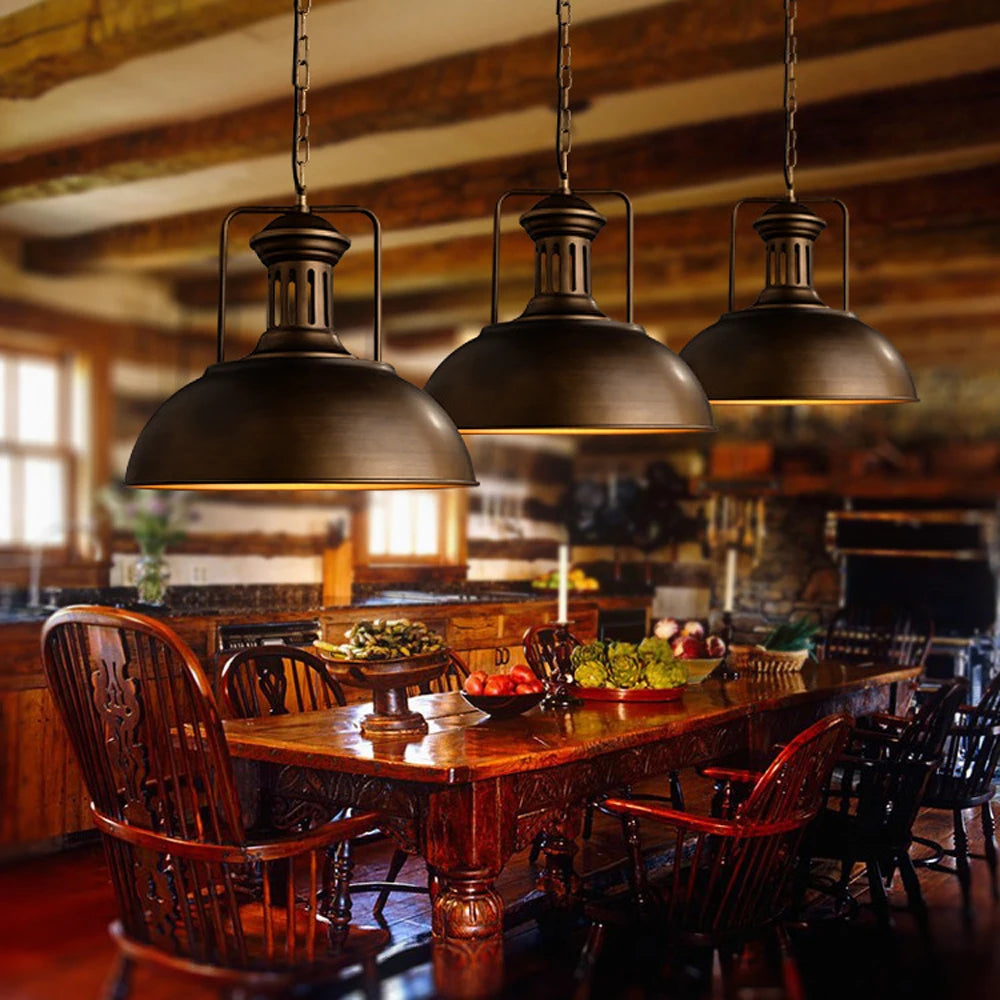 Vintage Loft Pendant Lights Industrial Retro Hanging Lamps Luminaire Suspension Kitchen Living Room Bedroom Home Decoration