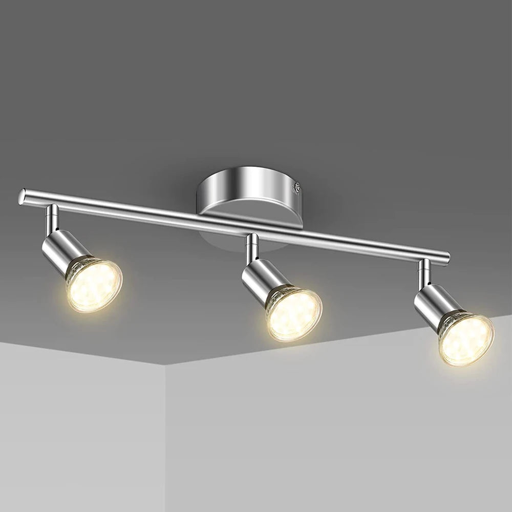 Rotatable GU10 LED Ceiling Light Spotlight Modern Angle Adjustable Ceiling Lamp for Kitchen Living Room Store Home Lighting Deco