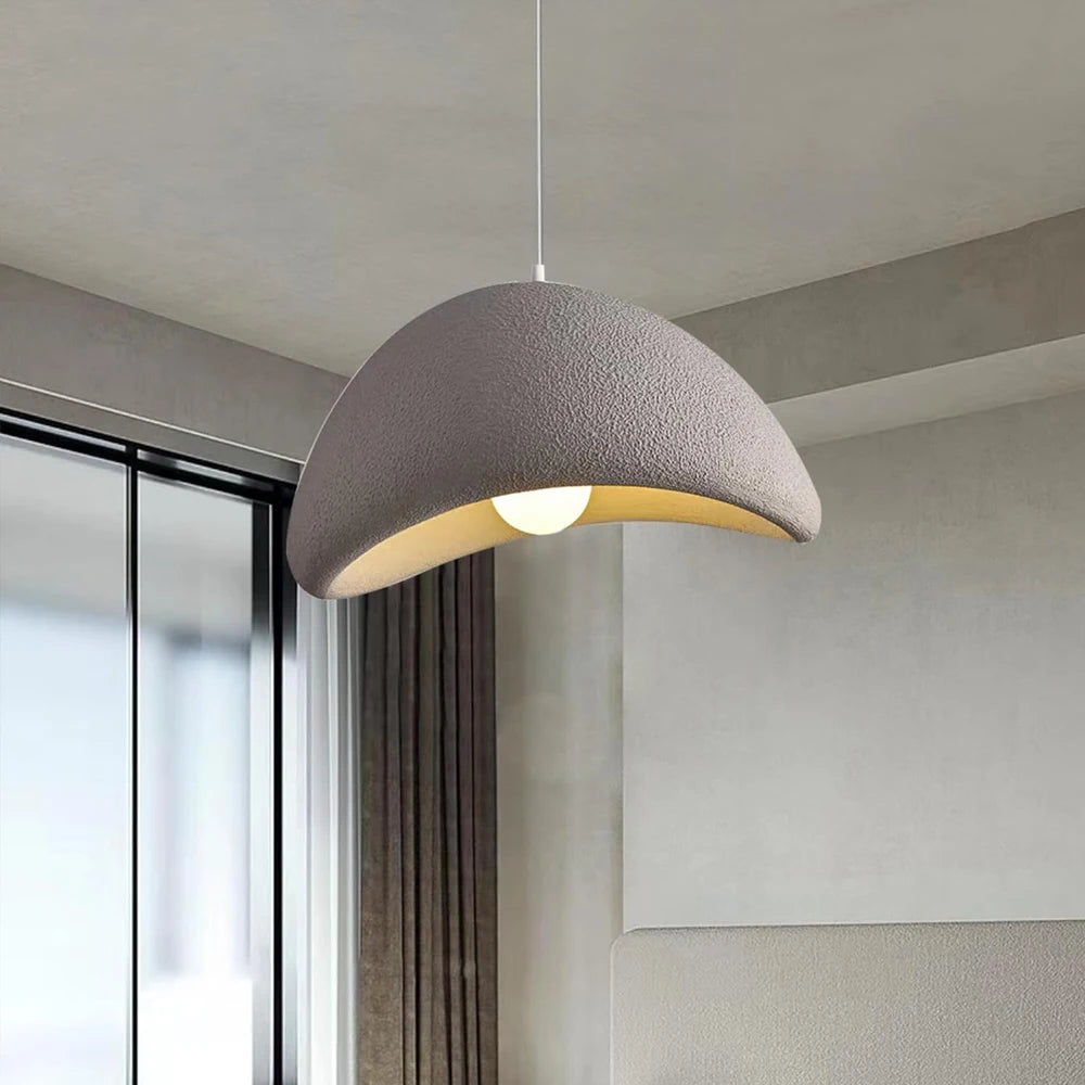 Japanese Wabi Sabi Chandelier Modern Minimalist Dining Living Room Pendant Light Shade Nordic Bedroom E27 Hanging Lamp Fixture