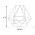 Lamp Shade Metal Light Guard Cage Cover Shades Retro Industrial Geometric Light Shade Metal Wire Frame Ceiling Pendant Lampshade