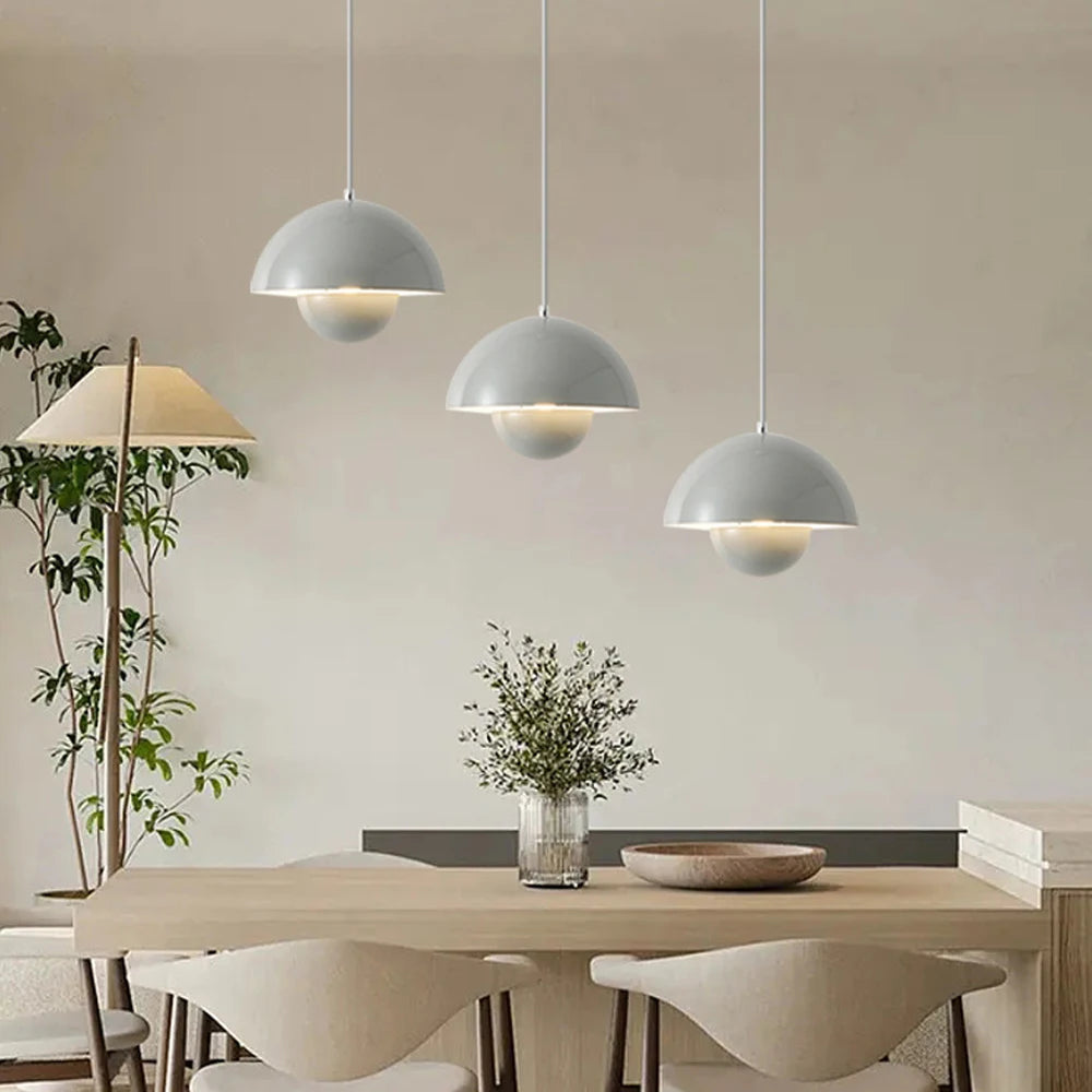 Semicircular E27 Pendant Lights Modern Hanging Lamp Nordic Droplight Chandeliers for Home Bedroom Restaurant Indoor Lighting
