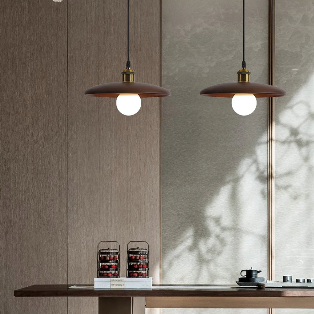 Nordic Wood Pendant Light Retro Modern Hanging Lamp Chandeliers for Living Room Bedroom Kitchen Indoor Lighting Home Decor E27