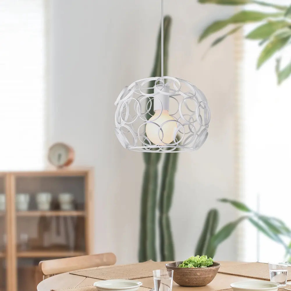 Retro Loft Industrial Pendant Light Modern Metal Cage E27 Hanging Lamp Shade Indoor Lighting Kitchen Living Room Restaurant Deco
