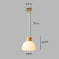 Nordic Minimalist Glass Pendant Lights Japanese LED Hanging Lamps for Dining Living Room Kitchen Bedside Light Home Decoration