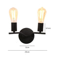 Modern Iron Double Head Wall Lamps Simple LED Wall Lights Bar Aisle Living Room Bedside Bedroom Lamp Home Decor Lighting Fixture