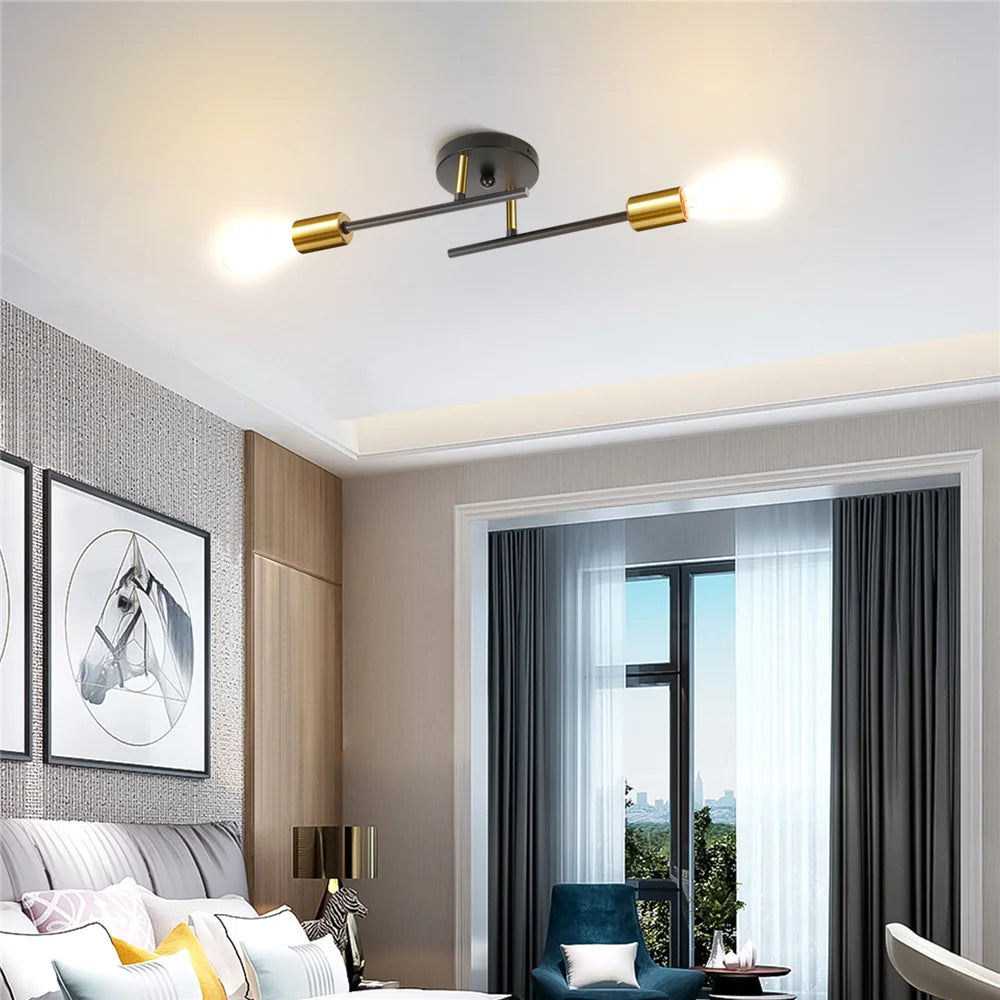 Nordic Room American Ceiling Lights Fixture Bedroom Corridor Wall Lamp Contracted Modern Study Minimalist Iron Lighting Sconce