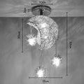 Modern Luxury Ceiling Light Moon Star Ceiling Chandelier Living Room Bedroom Ceiling Lamp Christmas Home Decor Fixture Lighting