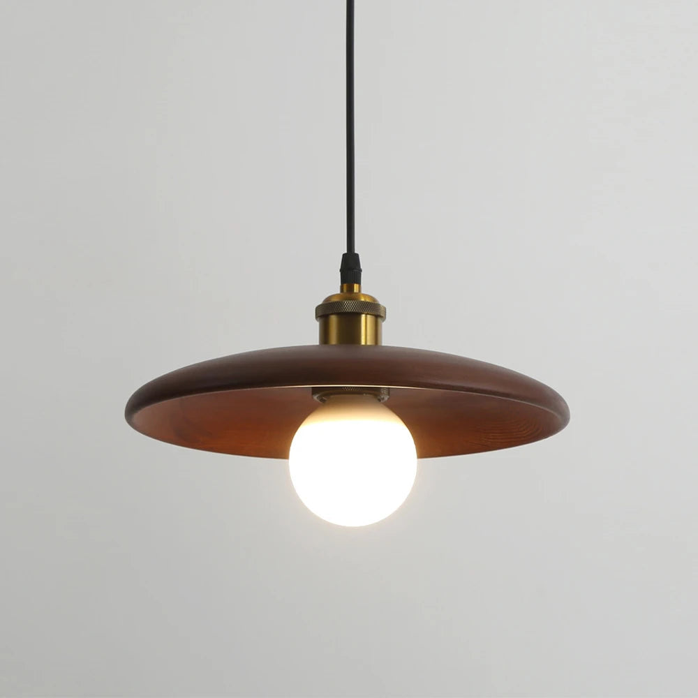 Nordic Wood Pendant Light Retro Modern Hanging Lamp Chandeliers for Living Room Bedroom Kitchen Indoor Lighting Home Decor E27