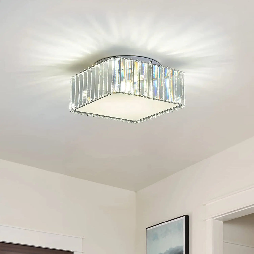 Modern Simple Crystal Ceiling Lamp Ceiling Chandelier Dining Living Room Bedroom Aisle Corridor Decor LED Light Indoor Lighting