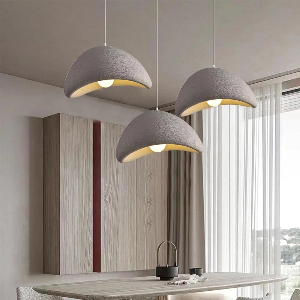 Japanese Wabi Sabi Chandelier Modern Minimalist Dining Living Room Pendant Light Shade Nordic Bedroom E27 Hanging Lamp Fixture