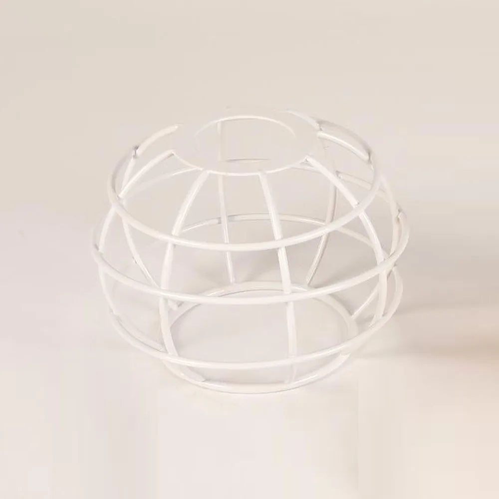 Lamp Shade Metal Light Guard Cage Cover Shades Retro Industrial Geometric Light Shade Metal Wire Frame Ceiling Pendant Lampshade