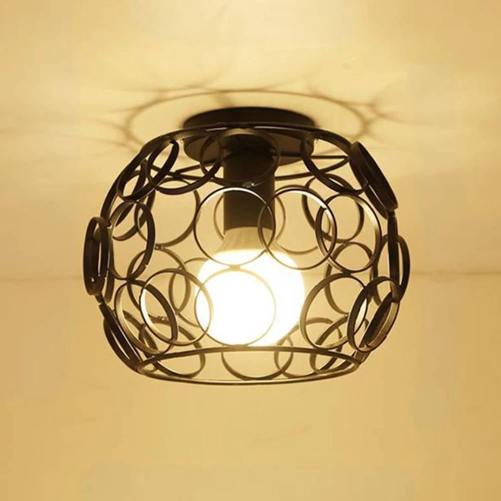 Modern Nordic Ceiling Light Fixture Vintage E27 LED Ceiling Lamp Chandelier for Kitchen Living Room Decor Suspension Luminaire
