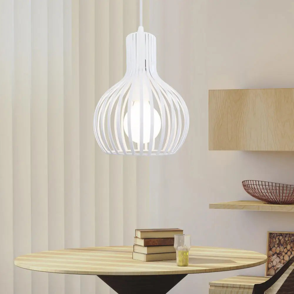 Modern E27 LED Cage Pendant Light Indoor Vintage Retro Chandelier Lighting Fixture Industrial Lamp for Living Room Kitchen Decor