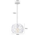 Retro Loft Industrial Pendant Light Modern Metal Cage E27 Hanging Lamp Shade Indoor Lighting Kitchen Living Room Restaurant Deco