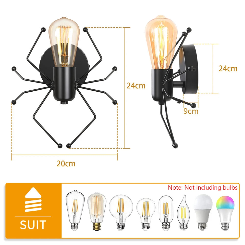 Modern Led Wall Lamps American Creative Wall Lights Metal Spider Sconce Home Decoration Salon Children Room Bedroom Luminaria