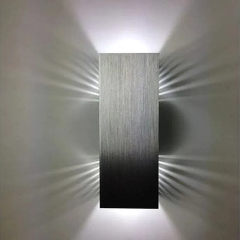 Aluminium wall light rail project Square led Sconce lamp Modern aisle corridor stairs bedroom KTV indoor wall decor lights