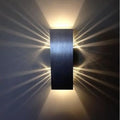 Aluminium wall light rail project Square led Sconce lamp Modern aisle corridor stairs bedroom KTV indoor wall decor lights
